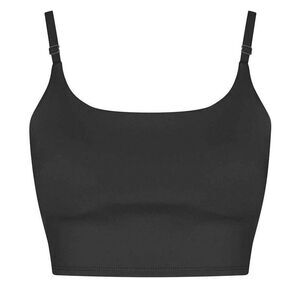 Awdis Womens/Ladies Just Cool Recycled Sports Bra / Jet Black